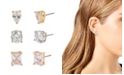 Jessica Simpson Mixed Cubic Zirconia Stone Stud Earrings Set